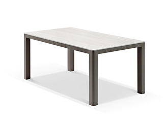 Adina Outdoor Dining Table in Bronze / Calcite / 165x95cm