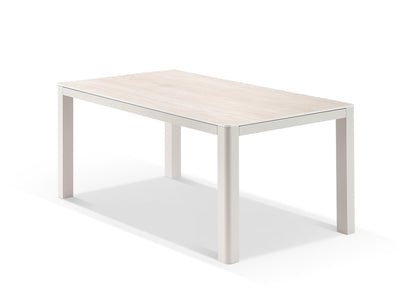 Adina Outdoor Dining Table in Dune / Travertino / 165x95cm