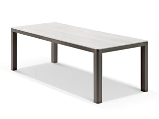 Adina Outdoor Dining Table in Bronze / Calcite / 220x95cm