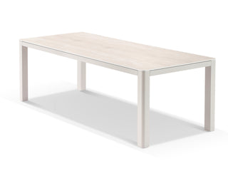 Adina Table & Noosa Chairs | Outdoor Dining Setting in Dune / Travertino / Drift / 9pc 220cm 1
