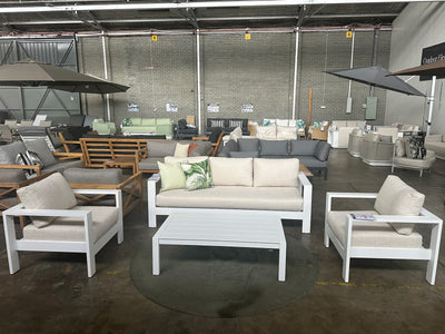 SYD FLOORSTOCK SALE - Malibu 4pc Outdoor Aluminium Lounge Setting_1
