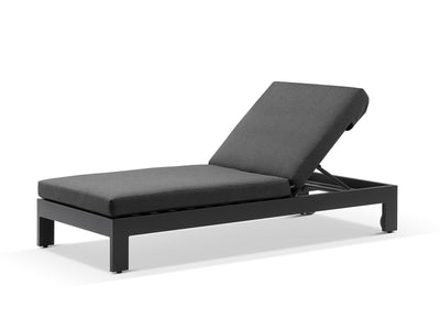 Anjuna Outdoor Sunlounge in Charcoal / Sooty