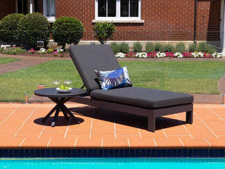 Anjuna Outdoor Sunlounge in Charcoal / Graphite 2.