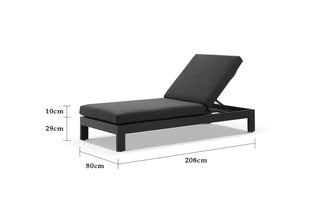 Anjuna Outdoor Sunlounge in Charcoal / Graphite 10.