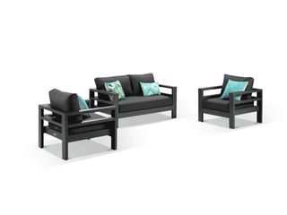 Aspen Sofa Set in Charcoal / Sooty / 4 Seater / Without Coffee Table_1