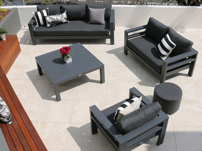 Aspen Outdoor Lounge in Charcoal / Sooty / 2 Seater 1