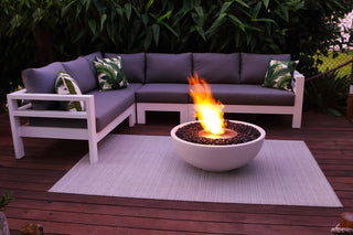 Ecosmart Mix 850 Outdoor Fire Pit in Bone 4.