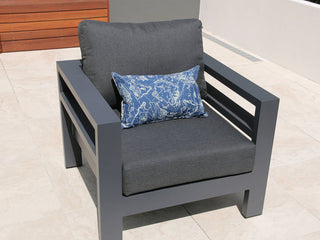 Aspen Outdoor Armchair in Charcoal / Sooty 1