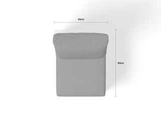 Aspen Centre Modular Outdoor Lounge in White / Grey Chine 3