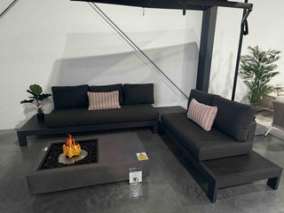 FLOORSTOCK SALE - Aspen 5 Seater Outdoor Teak Platform Lounge Setting