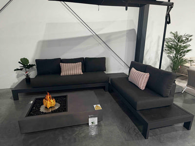 FLOORSTOCK SALE - Aspen 5 Seater Outdoor Teak Platform Lounge Setting