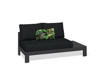 Aspen Ceramic Platform | Outdoor Lounge Setting in Charcoal / Sooty / Dark Grey / 4 Seater 2LH-2RH / Without Coffee Table_4