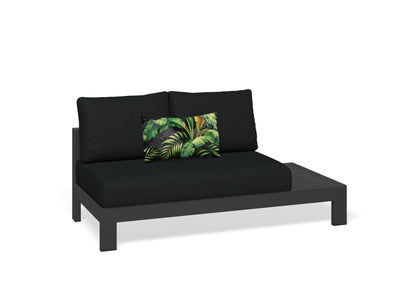 Aspen Ceramic Platform | Outdoor Lounge Setting in Charcoal / Sooty / Dark Grey / 4 Seater 2LH-2RH / Without Coffee Table_4