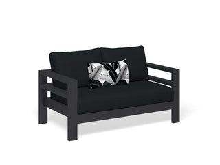 Aspen Outdoor Lounge in Charcoal / Sooty / 2 Seater