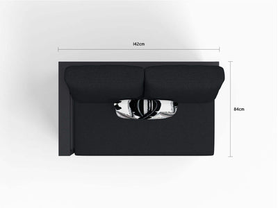 Aspen Modular | Outdoor Lounge Setting in Charcoal / Sooty / 6 Seater / Adele 140x63cm_16