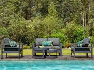 Aspen Sofa Set | Outdoor Lounge Setting in Charcoal / Sooty / 4 Seater / Aspen Coffee Table Set_1