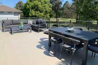 Aspen Modular | Outdoor Lounge Setting in Charcoal / Sooty / 6 Seater / Adele 140x63cm_11