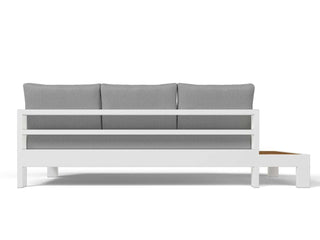 Aspen Teak Platform | Outdoor Lounge Setting in White / Light Grey / Grey Chine / 5 Seater 2LH-3RH / Aspen Coffee Table Set_15