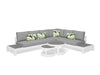 White / Light Grey / Grey Chine