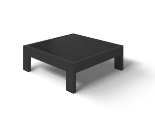 Aspen Platform Corner Table in Charcoal / Dark Grey