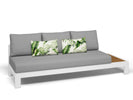 White / Grey Chine / 3 Seater / Left
