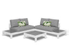 White / Light Grey / Grey Chine