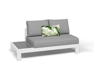 Aspen Ceramic Platform | Outdoor Lounge Setting in White / Light Grey / Grey Chine / 4 Seater 2LH-2RH / Aspen Coffee Table Set_2