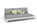 White / Grey Chine / 3 Seater / Left