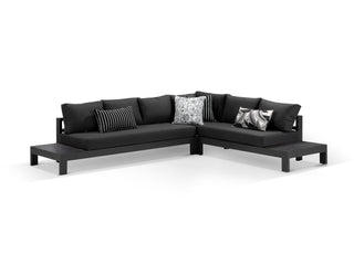 Aspen Ceramic Platform in Charcoal / Sooty / Dark Grey / 6 Seater 2LH-3RH-CNR / Without Coffee Table_1