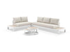 White / Travertino / Beech