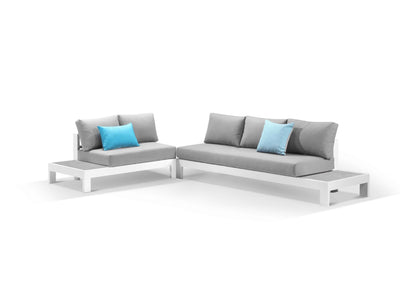 Aspen Ceramic Platform in White / Light Grey / Grey Chine / 5 Seater 2RH-3LH / Without Coffee Table_1