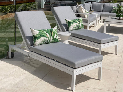 Aspen Outdoor Sunlounge Set in White / Grey Chine_5