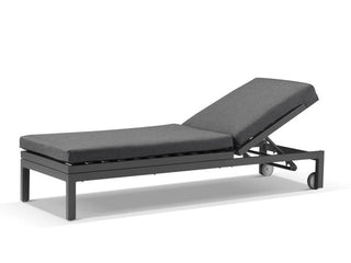 Aspen Outdoor Sunlounge in Charcoal / Sooty