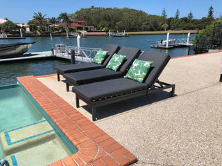 Aspen Outdoor Sunlounge in Charcoal / Sooty 2.