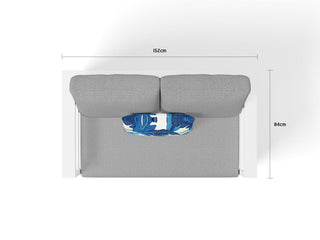 Aspen Sofa Set | Outdoor Lounge Setting in White / Grey Chine / 4 Seater / Adele Coffee Table_5