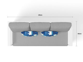 Aspen Sofa Set | Outdoor Lounge Setting in White / Grey Chine / 5 Seater / Adele Coffee Table_6