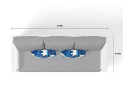 Aspen Sofa Set | Outdoor Lounge Setting in White / Grey Chine / 5 Seater / Aspen Coffee Table Set_10