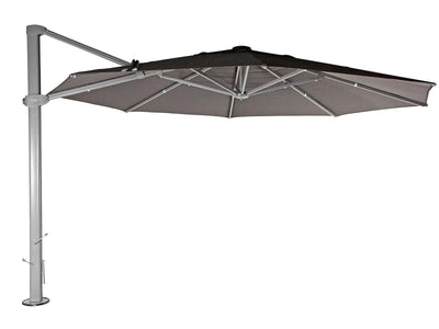 Asta 4m Octagonal Cantilever Outdoor Umbrella in Canvas Coal