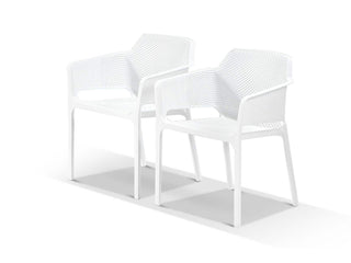 Bailey Outdoor Dining Chair Set in White / Set of 2_1