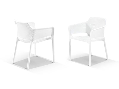 Bailey Outdoor Dining Chair Set in White / Set of 2_2