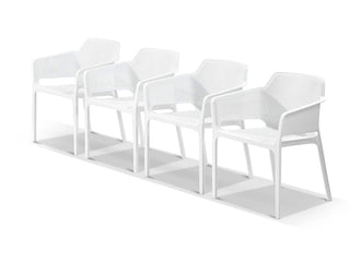 Bailey Outdoor Dining Chair Set in White / Set of 4_1