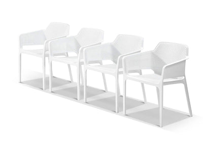 Bailey Outdoor Dining Chair Set in White / Set of 4_1