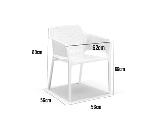 Adele Table & Bailey Chairs | Outdoor Dining Setting in White / 9pc 220cm_2