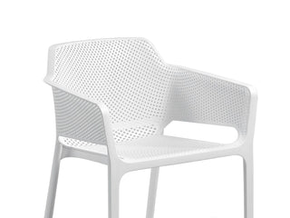 Barcelona Table & Bailey Chairs | Outdoor Dining Setting in White 4