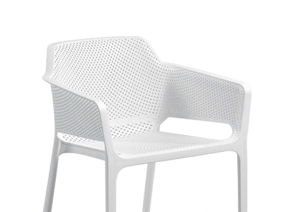 Adele Table & Bailey Chairs | Outdoor Dining Setting in White / 7pc 165cm_5