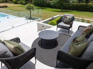 Bali Outdoor Lounge Setting in Charcoal / Carbon / Smoke / Treble Coffee Table_11