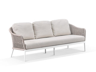 Bali Outdoor Lounge Setting in White / Latte / Beech / Treble Coffee Table_8