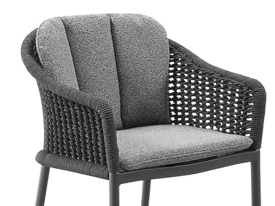 Bali Dining Chair Back Cushion in Smoke.