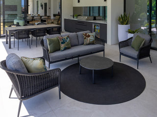 Bali Outdoor Lounge Setting in Charcoal / Carbon / Smoke / Treble Coffee Table_12