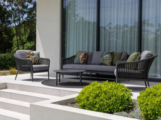Bali Outdoor Lounge Setting in Charcoal / Carbon / Smoke / Treble Coffee Table_10